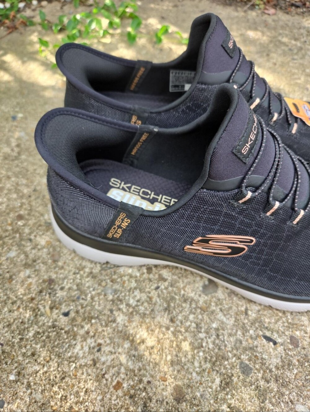Skechers Slip-ins Summits Women’s 8 Wide Black Rose Gold NWT - Picture 4 of 5